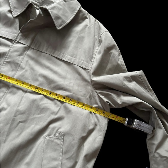 Vintage Towncraft Jacket Tan/beige Button Front Flannel Lined Men Sz 56 BR NWT - Picture 3 of 7